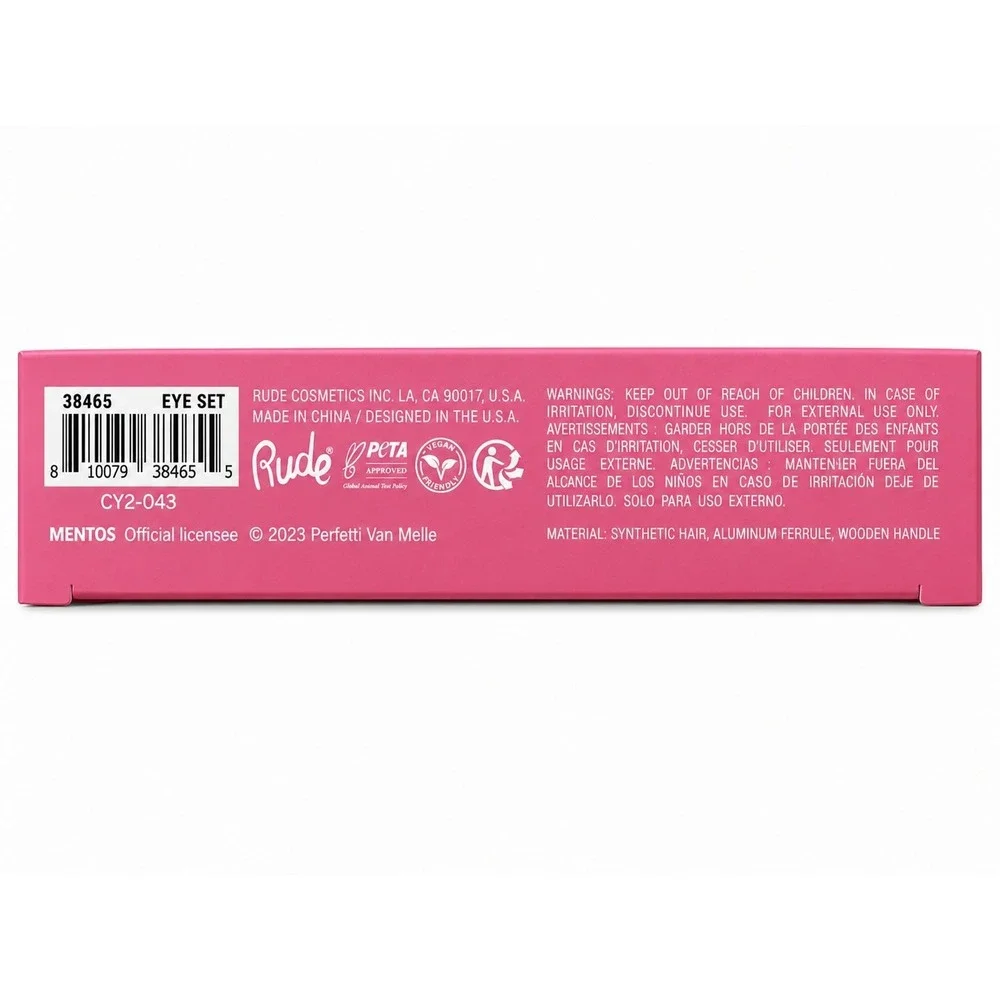 Rude x Mentos- 6pcs. Eye Brush Set